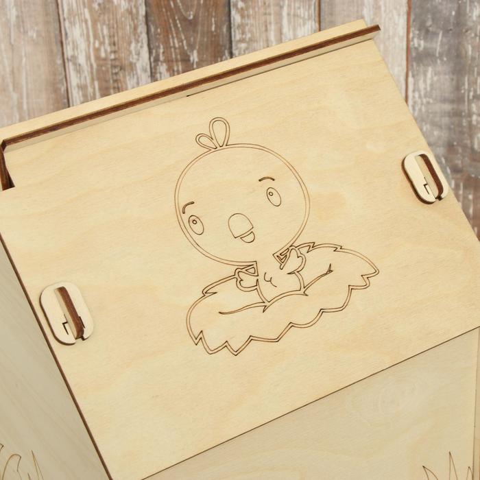 Кормушка для птиц «Гнездо с птичками», 19.5 × 22 × 22 см