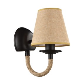 

Бра Corda 1x60W E14 черное золото 20x15x26см