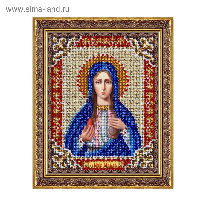Набор для вышивки бисером «Святая Мария Магдалина» аам 084 набор для вышивки бисером на натуральном художественном холсте святая нонна 10 15см