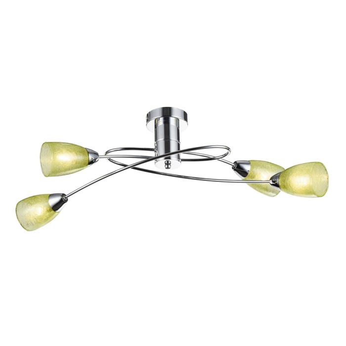 Люстра потолочная Flash 4x40W E14 хром 32x70x25см