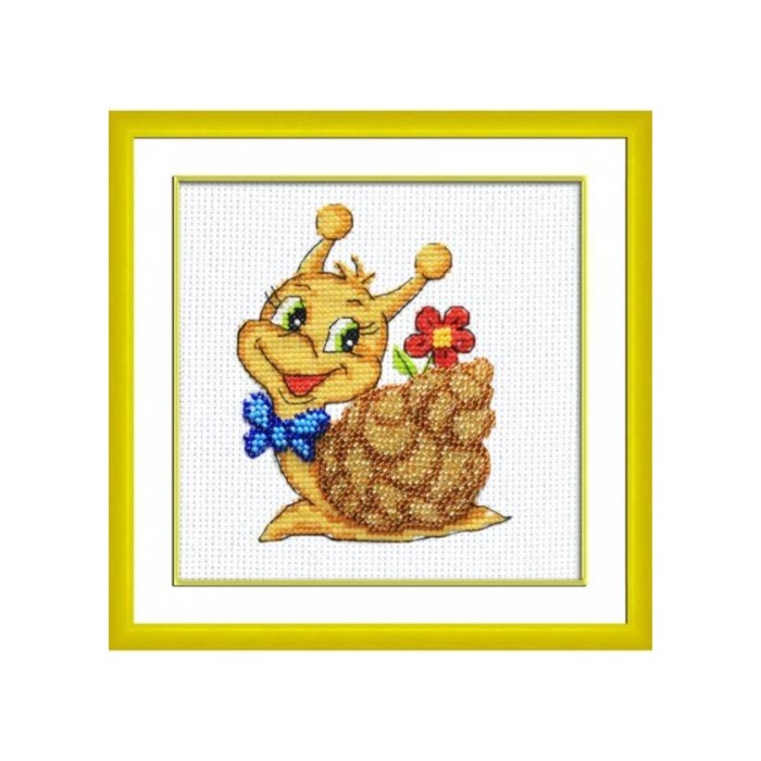 Набор для вышивки в смешанной технике "Улиточка"