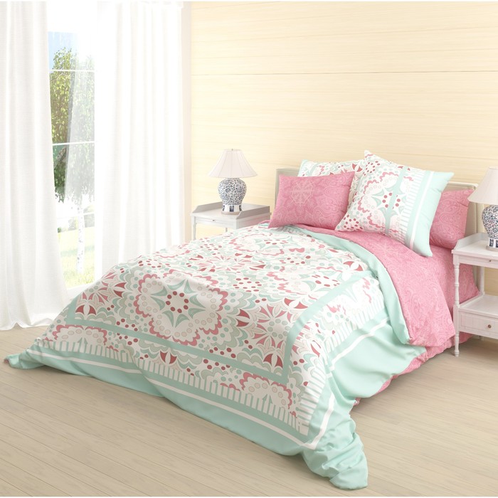 КПБ Terem 2 сп., 200х220 см, 180х215 см, 50х70 см-2 шт., ранфорс