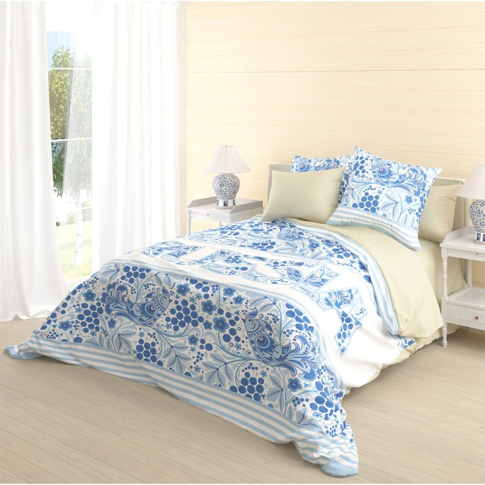 КПБ Russia евро, 220х240см, 200х220 см, 70х70 см-2 шт., ранфорс