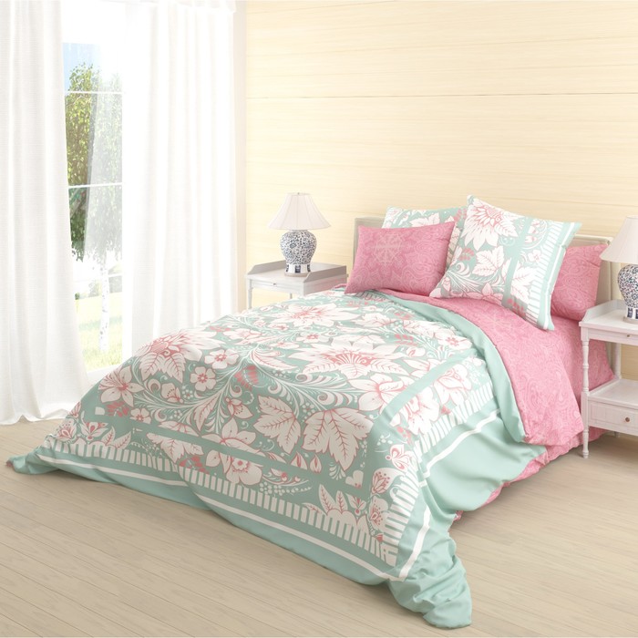 КПБ Biruza евро, 220х240см, 200х220 см, 50х70 см-2 шт., ранфорс