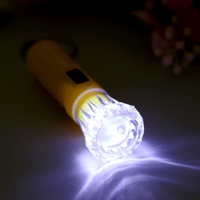 Фонарик свет на кольце "Шахматка" светится МИКС 6,3х2,3х2,3 см