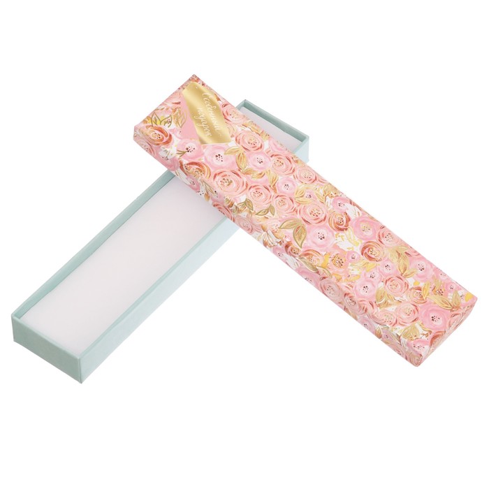 Подарочная коробочка под браслет с тиснением «Роскошь золота», 4,5 х 20 х 2,2 см