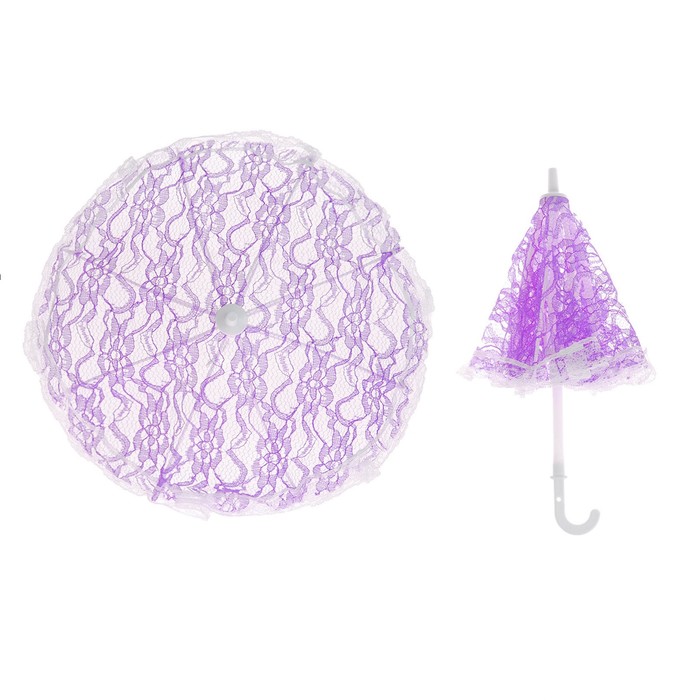 Зонт малый, кружевной, диаметр 25 см, цвет фиолетовый