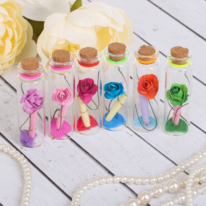 Набор для изготовления поздравления, пожелания с запиской "Розочка", цвета МИКС