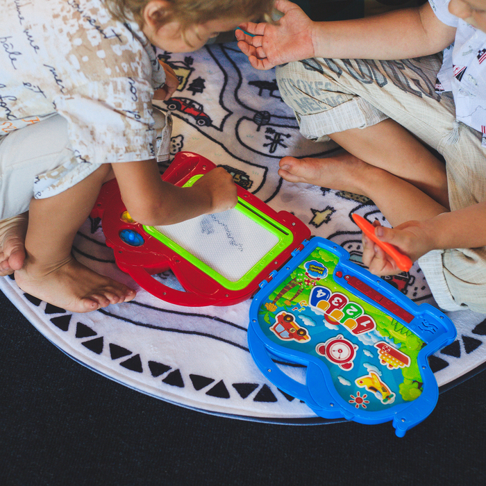 Развивающая игрушка "Доска слоник" со звуковыми эффектами, складывается в чемоданчик