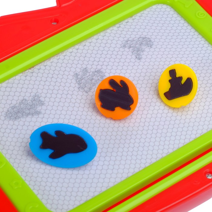 Развивающая игрушка "Доска слоник" со звуковыми эффектами, складывается в чемоданчик