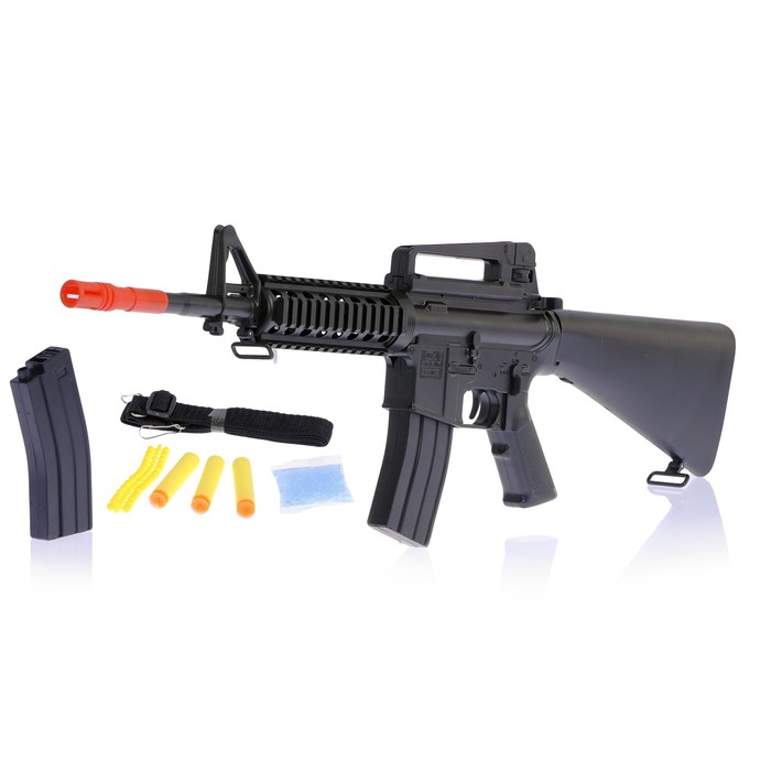 Автомат пневматический "М-16", стреляет четырьмя видами снарядов