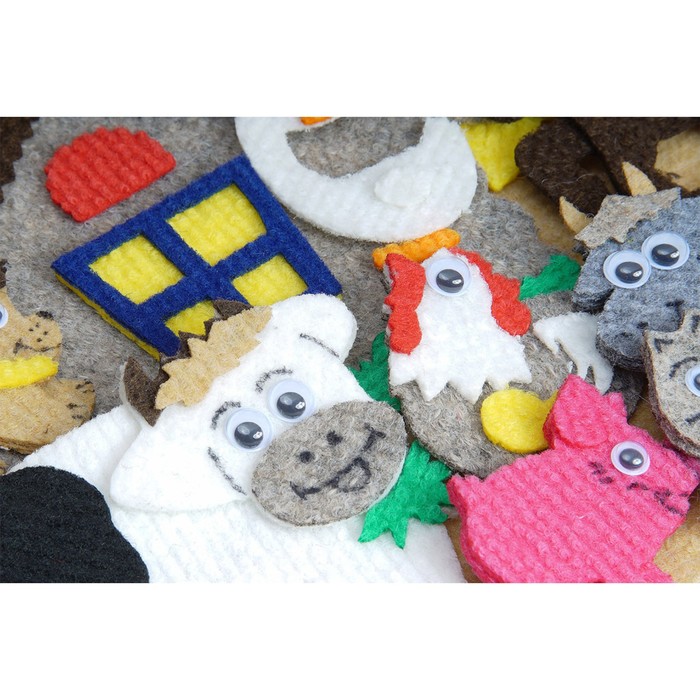 Мини-набор дидактический "Домашние животные" с игровым полем, 14 деталей