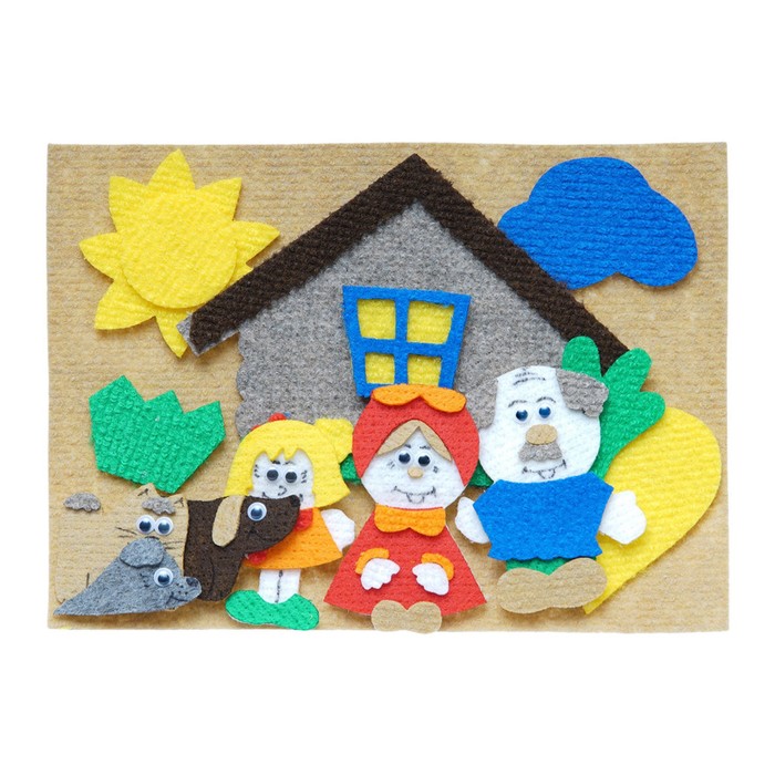 Мини-набор дидактический "Репка" с игровым полем, 12 деталей