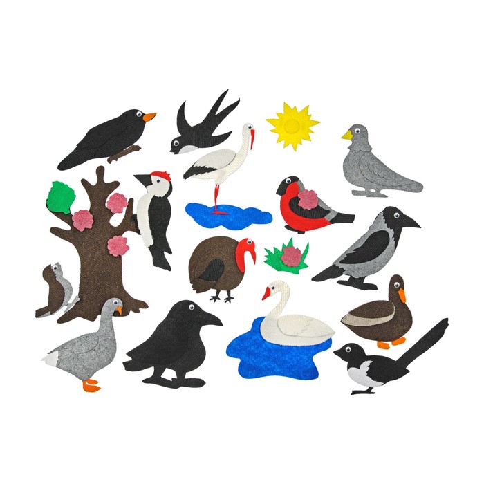 Набор дидактический "Городские птицы", 18 деталей