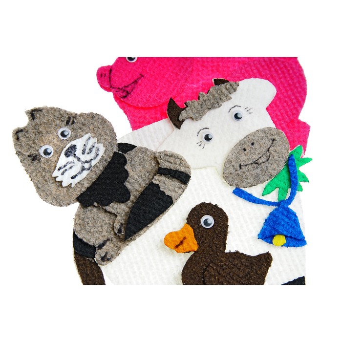 Набор дидактический "Домашние животные" с игровым полем, 20 деталей