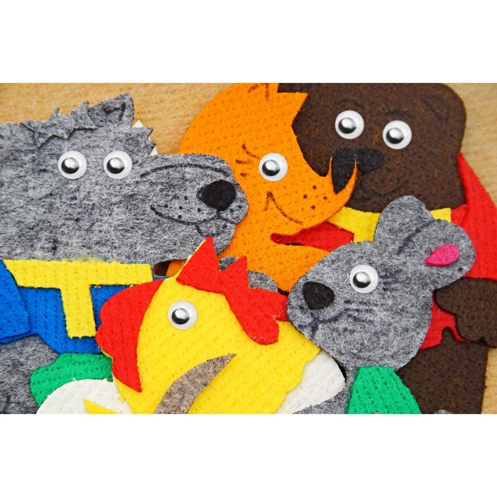 Набор дидактический "Заюшкина избушка", 8 деталей