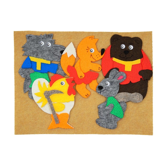 Набор дидактический "Заюшкина избушка", 8 деталей