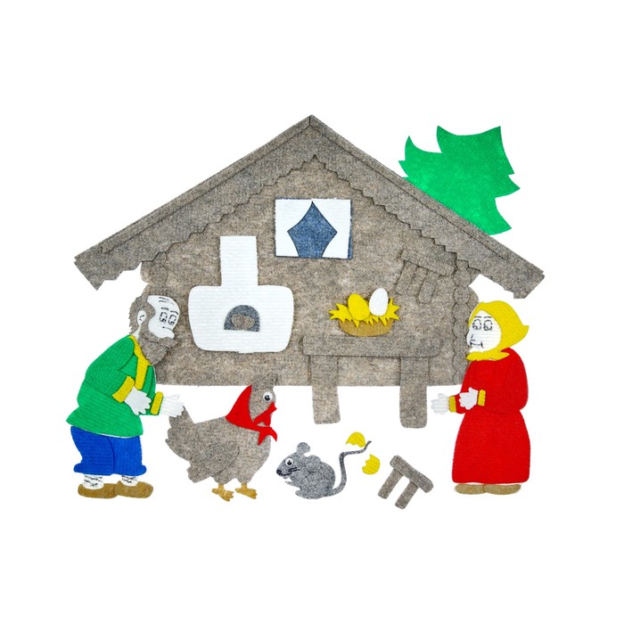 Набор дидактический "Курочка ряба", 9 деталей