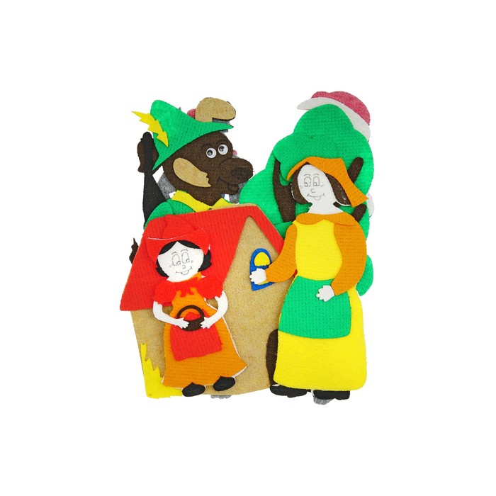 Набор дидактический "Красная шапочка", 7 деталей