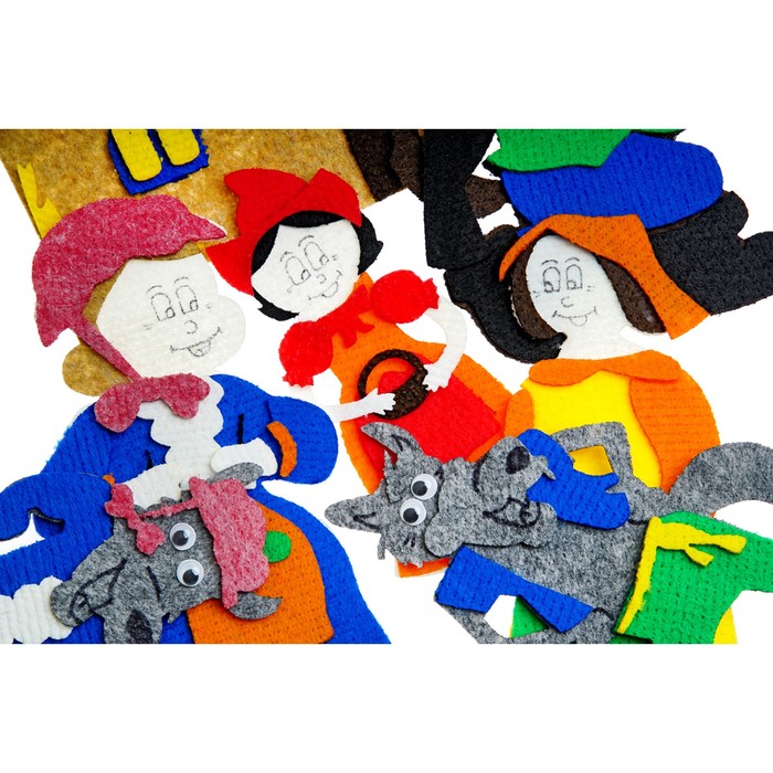 Набор дидактический "Красная шапочка", 7 деталей