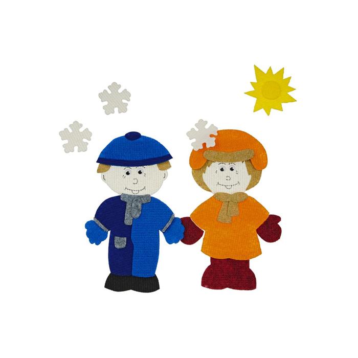 Набор дидактический "Одежда" с игровым полем, 26 деталей