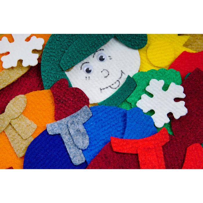 Набор дидактический "Одежда" с игровым полем, 26 деталей