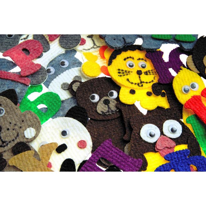 Набор дидактический "Азбука с картинками" с игровым полем, 61 деталь