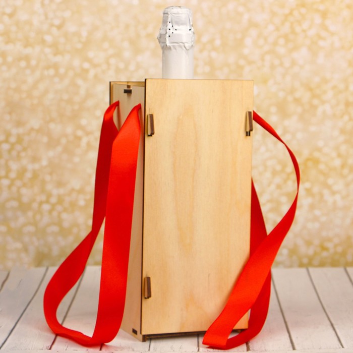 Коробка под бутылку "Поздравляю!"