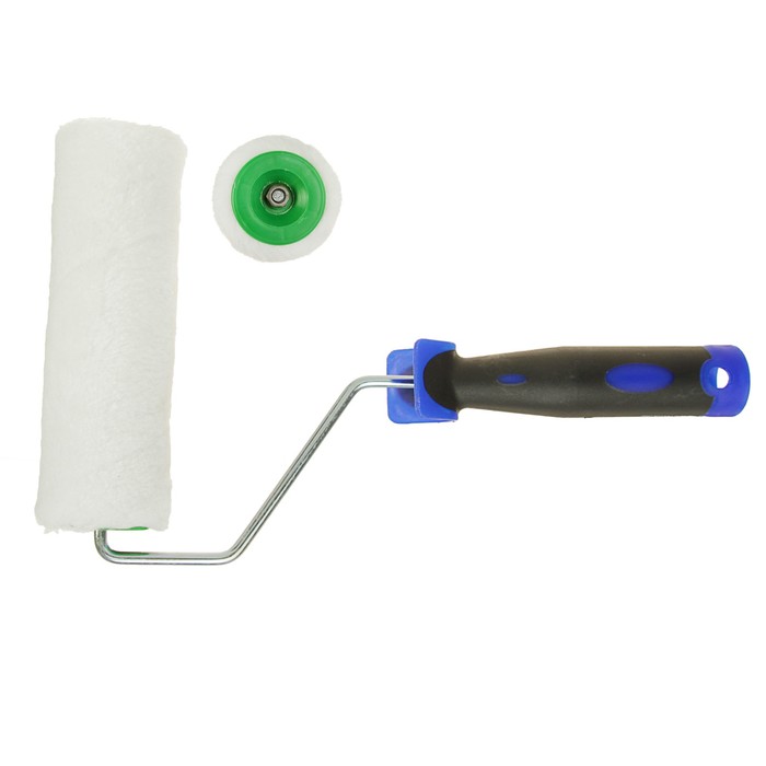 Валик TUNDRA comfort, шерсть, 180 мм, ручка d=6 мм, D=42 мм, ворс 6 мм, двухкомп. ручка