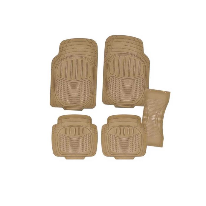 Коврик салона SKYWAY Hot-2 5 пр. полиуретановый, бежевый (п:72x49см,з:44x48.5см, с:60x26см) 261301