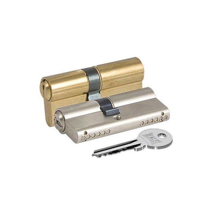 Цилиндровый механизм KALE 164 GN/80, 35х10х35 мм, английский ключ, цвет латунь