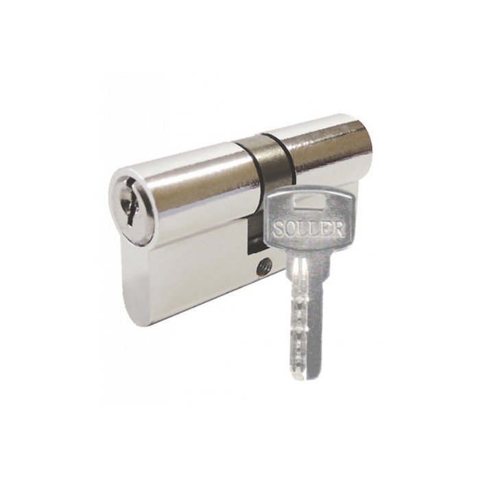 Цилиндровый механизм Soller F5, 70 мм, 5 ключей, цвет хром
