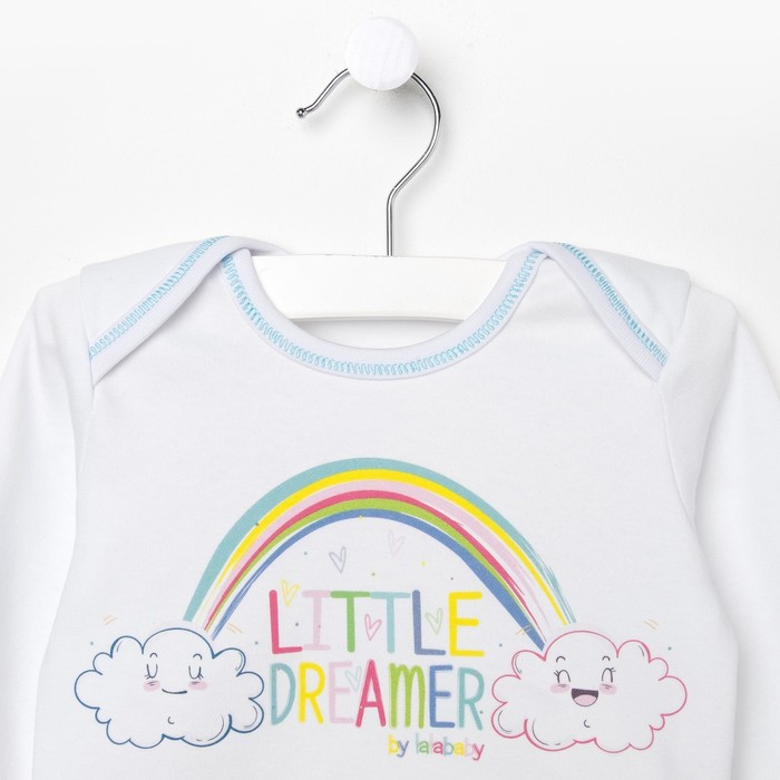 Пижама для девочки "Радуга", рост 86 см, цвет белый 811-075 _М