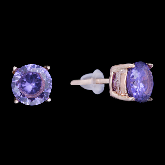 Серьги бижар "Жизель", цвет фиолетовый в золоте