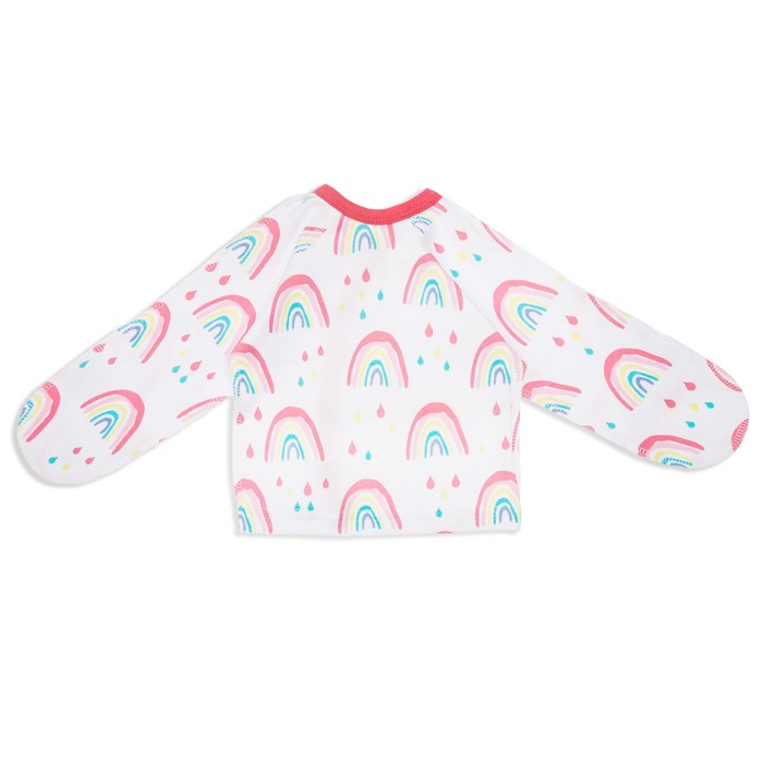 Распашонка для девочки "Радуга", рост 68 см, цвет белый 111-075 _М