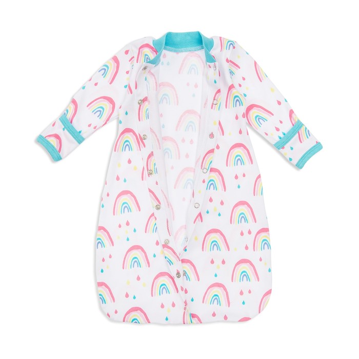 Комбинезон-спальник для девочки "Радуга", рост 56 см, цвет белый  2311-075 _М