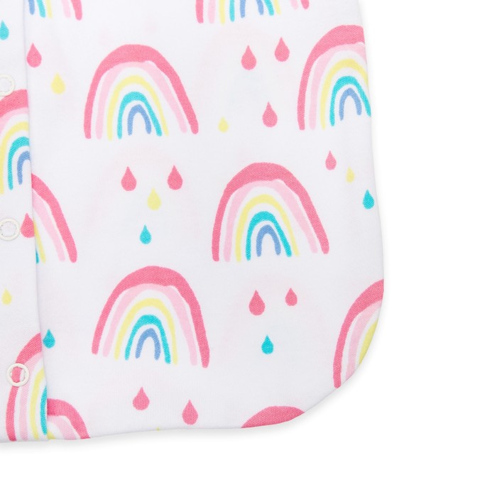 Комбинезон-спальник для девочки "Радуга", рост 56 см, цвет белый 2311-075 _М