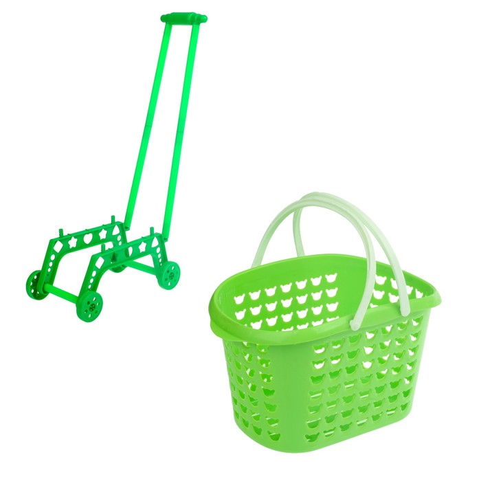 Игровой набор "Шоппинг Карт" тележка-корзинка с продуктами