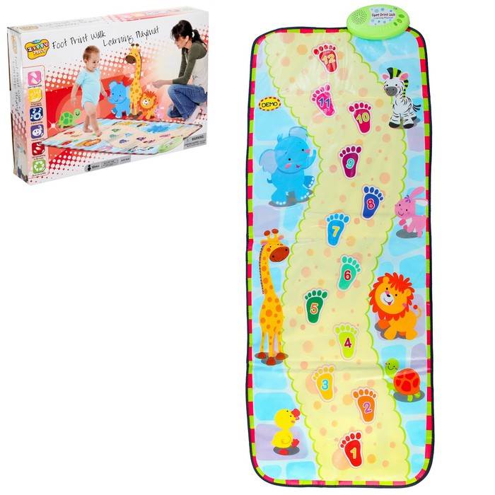 Коврик музыкальный "Весёлая тропинка", звуковые эффекты, работает от батареек