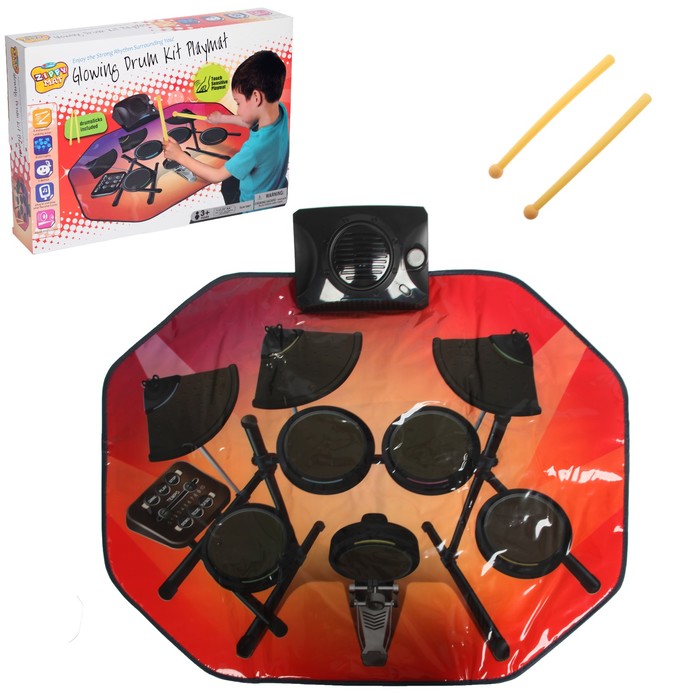 Коврик музыкальный "Барабанщик", звуковые эффекты, работает от батареек
