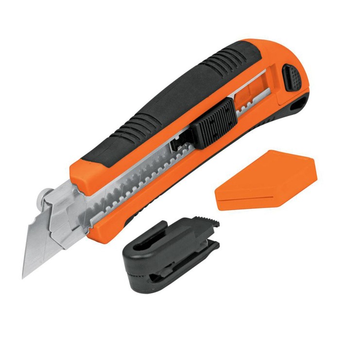 Нож TRUPER CUT-7X, 15 см, крепление на поясе, автоматическая смена лезвий, сталь SK-4