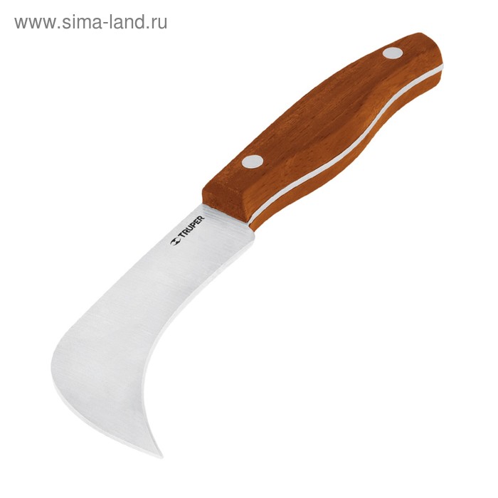 фото Нож для линолеума truper culi-6, 18 см, деревянная ручка