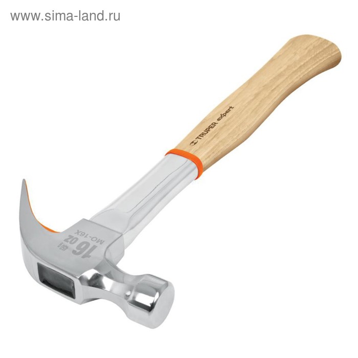 

Молоток-гвоздодер TRUPER MO-16X, с полированным бойком, комб. рукоятка, 0.45 кг, 33 см.
