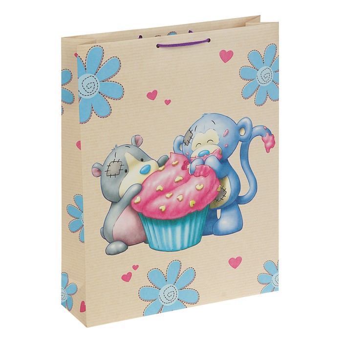 Пакет подарочный "Сладкоежки", 42,5 х 33 х 10 см