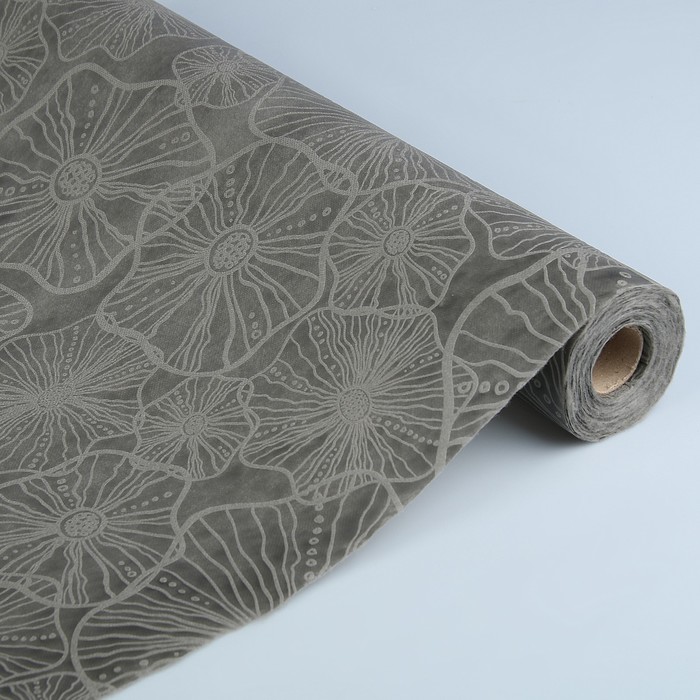 Фетр ламинированный фактурный "Лотос", 53 см х 10 м