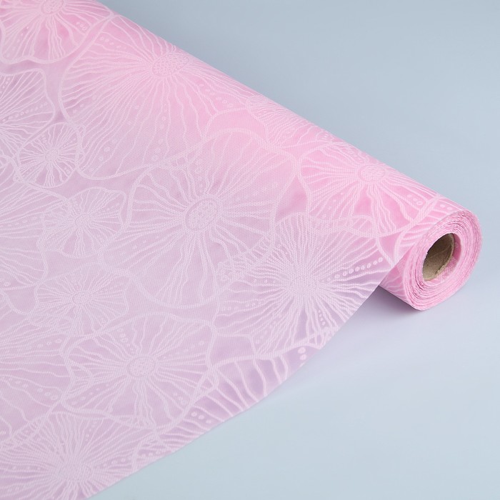 Фетр ламинированный фактурный "Лотос", 53 см х 10 м