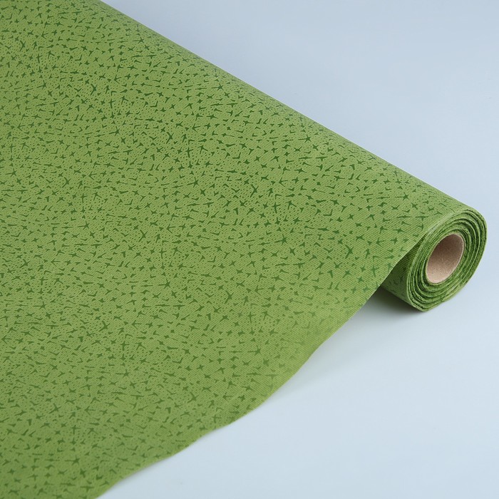 Фетр ламинированный рельефный "Звёзды", хаки, 53 см х 10 м