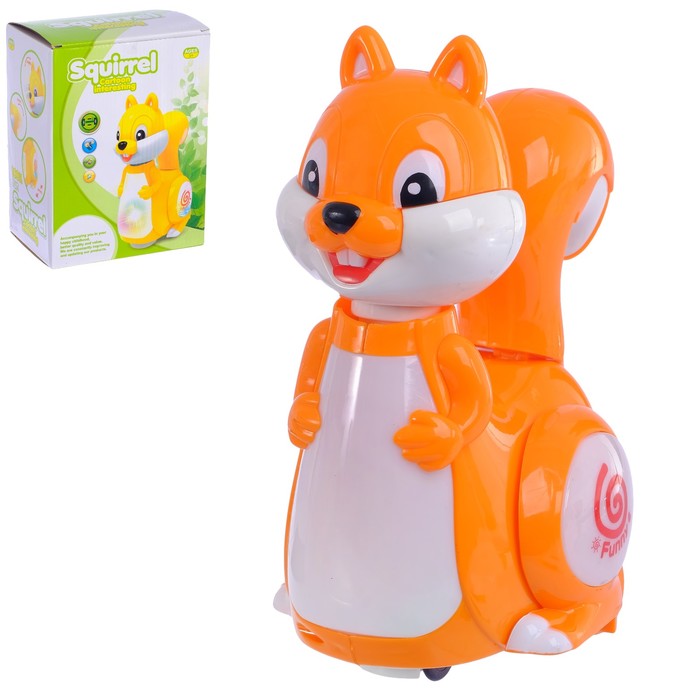 Развивающая игрушка "Белка", двигается, световые и звуковые эффекты, МИКС