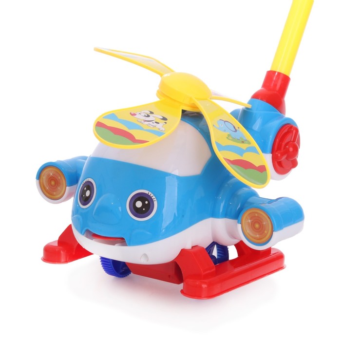 Каталка на палке "Друг-Вертолет", МИКС