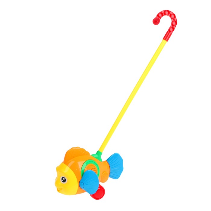 Каталка на палке «Рыбка», МИКС